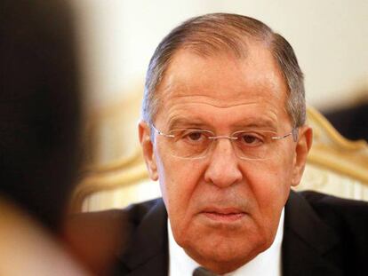 El ministro ruso de Exteriores, Sergei Lavrov, la semana pasada en Moscú.