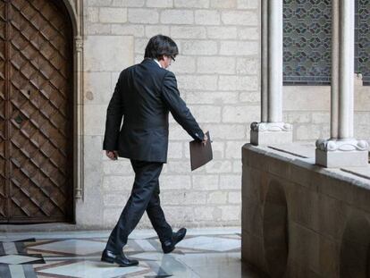 Carles Puigdemont, el pasado día 26 de octubre.