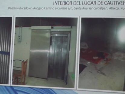 Imágenes del lugar donde retuvieron a los dos españoles secuestrados en Puebla.