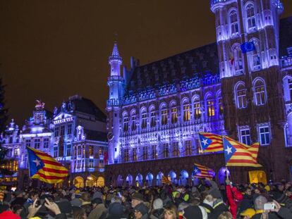 La Grand Place de Bruselas, anoche.