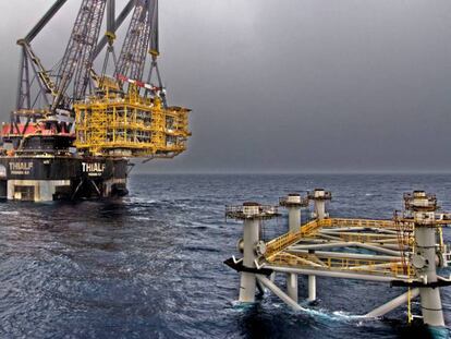 Plataforma Castor, en aguas de Castellón.