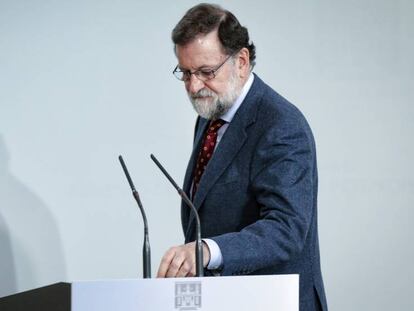 Mariano Rajoy, ayer en Moncloa.