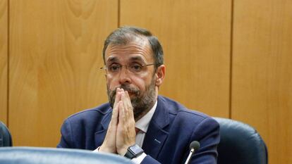 Arturo Canalda, en una comparecencia en la Asamblea de Madrid.