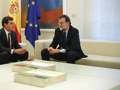 Albert Rivera y Mariano Rajoy el pasado mes de octubre.