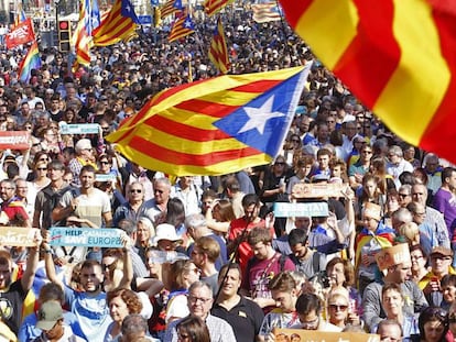 Mapa de la supuesta Tabarnia con respecto al resto de Cataluña.