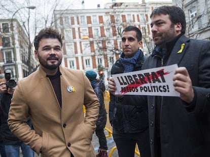 Rufián dice que es de “puro sentido común” que Junqueras sea presidente si Puigdemont no vuelve