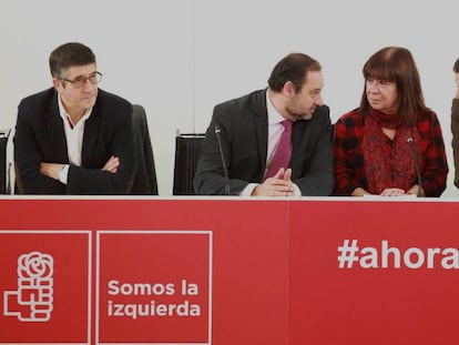 El secretario general del PSOE, Pedro Sánchez, encabeza la reunión de la Ejecutiva Federal en Ferraz.