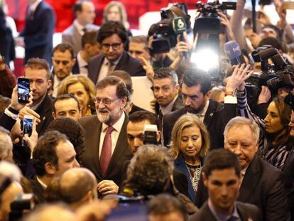 Rajoy asiste a FITUR en Madrid.