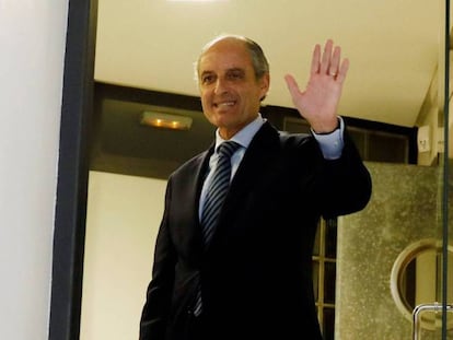 El expresidente valenciano Francisco Camps, en el Consell Juridic Consultiu.