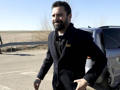 Torrent, presidente del Parlamento Catalán, visita a Junqueras y Forn en la cárcel de Estemera. En vídeo declaraciones de Torrent.
