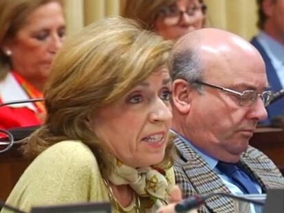 María Jesús Botella, en el pleno del Ayuntamiento de Córdoba.