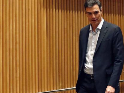 Pedro Sánchez en el Congreso de los Diputados. En vídeo, declaraciones de Carmen Calvo.