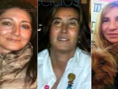 De izquierda a derecha, Concepción Barbeira, Lorena Torre y Paz Fernández. En vídeo, explicación de las desapariciones.