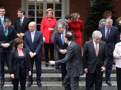 Reunión del Consejo de Ministros presidido por Mariano Rajoy con el nuevo mimistro de Economía.