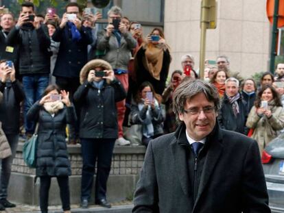 Puigdemont, el pasado 31 de octubre en Bruselas.