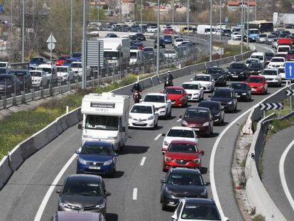 Un tramo de la A-3, a su paso por Madrid.