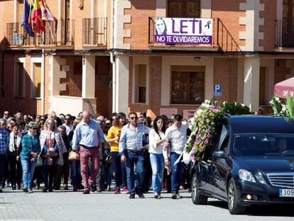Funeral de Leticia Rosino, este domingo.