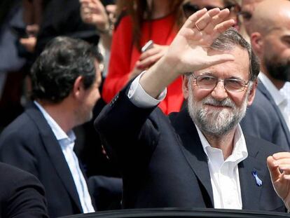 Mariano Rajoy tras un acto en Alicante. Manuel Lorenzo EFE