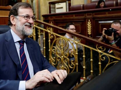 Mariano Rajoy, este miércoles en el Congreso de los diputados.