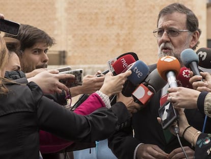 Mariano Rajoy en el acto de imposición de las Cruces de la Orden Civil Alfonso X.