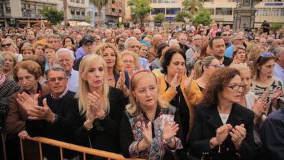 Concentración en Algeciras, para pedir «más compromiso» en la lucha contra el narcotráfico en el Campo de Gibraltar.