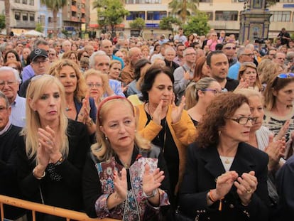 Concentración en Algeciras, para pedir «más compromiso» en la lucha contra el narcotráfico en el Campo de Gibraltar.