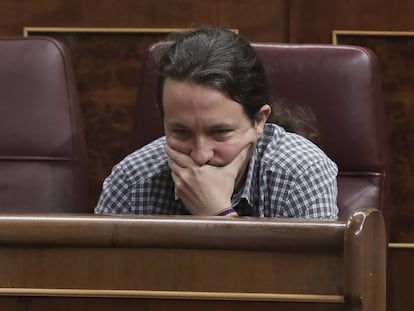 FOTO: Pablo Iglesias en el Congreso de los Diputados./ VÍDEO: Fragmento de la entrevista de Iglesias en Cadena SER.