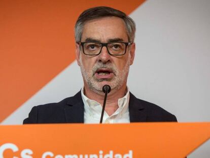 El secretario general de Ciudadanos, José Manuel Villegas, hoy en Valencia.