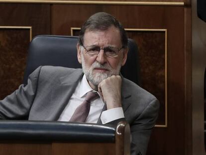 Rajoy en la sessió de control al Govern.