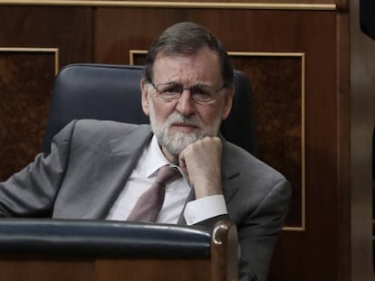 Rajoy en la sesión de control al Gobierno. Uly Martín / atlas