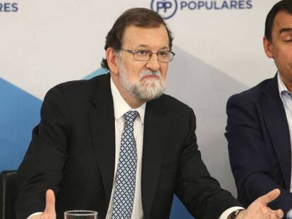 El expresidente del Gobierno Mariano Rajoy, en la reunión del Comité Ejecutivo Nacional del PP.