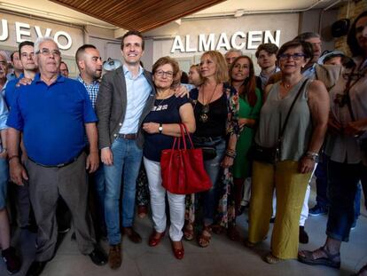 Pablo Casado, durante un acto de campaña. En vídeo, el Partido Popular elige a su presidente.