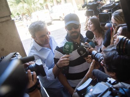 Antonio Manuel Guerrero, a su llegada a los juzgados de Sevilla este jueves.