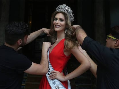 Angela Ponce, Miss Universo España, en Madrid.