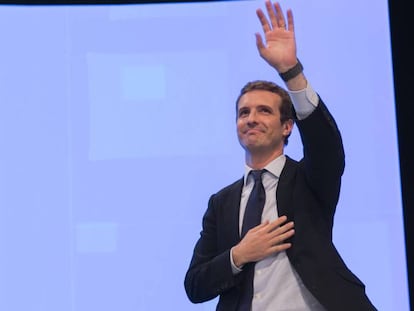 Pablo Casado, tras ser elegido este sábado nuevo presidente del PP / En vídeo, los retos de Pablo Casado