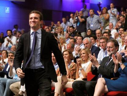 Pablo Casado, el nuevo presidente del PP tras su elección en el XIX Congreso Nacional del partido.