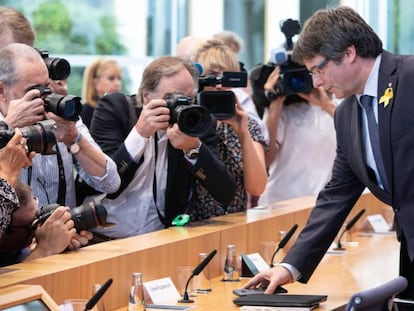 En vídeo, Puigdemont anuncia que volverá a Bélgica desde Alemania este fin de semana. VÍDEO: REUTERS-QUALITY