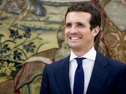 Pablo Casado visita al Rei en el Palau de la Zarzuela aquest dimecres.