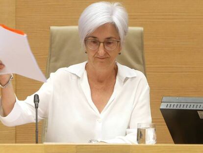 María José Segarra, en julio pasado en el Congreso. En vídeo, su intervención este lunes durante la apertura del año judicial.