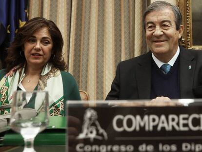 Francisco Álvarez Cascos, este martes, en el Congreso.