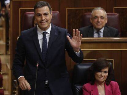 Señal en directo de la comparecencia de Pedro Sánchez en el Congreso.