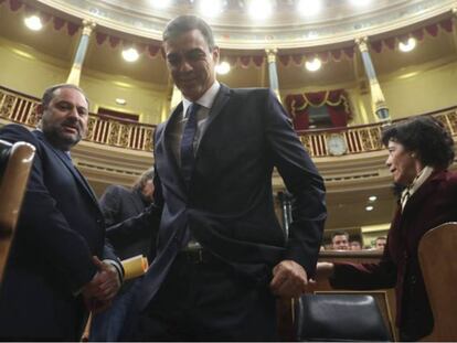 Pedro Sánchez, al Congrés, en una imatge d'arxiu.
