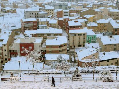 Teruel, nevado el 6 de febrero de 2018.