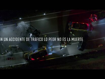 Primer spot ("muerto") de la nueva campaña de la DGT: "En un accidente de tráfico lo peor no es la muerte".