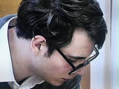 Patrick Nogueira, durante el juicio.