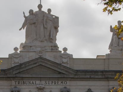 Fachada del Tribunal Supremo en Madrid. En vídeo, Manuel Marchena, nuevo presidente del Consejo General del Poder Judicial.