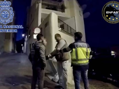 Momento de la detención del fugitivo.