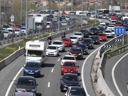 Un tramo de la A-3, a su paso por Madrid.