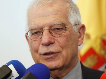 El ministro de Asuntos Exteriores, Josep Borrell, este viernes en México.
