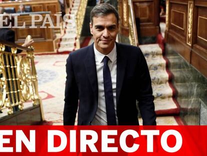Señal en directo de la comparecencia de Pedro Sánchez y la posterior sesión de control al Gobierno en el Congreso.